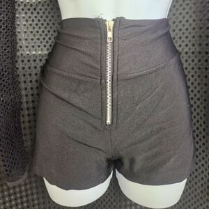 High Waist Black Shorts